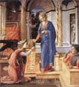 annunciation with two kneeling donors by Filippo Lippi